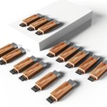 Clé USB en bois publicitaire personnalisée avec logo gravé pour entreprise et communication