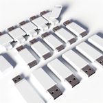 Clé USB en plastique publicitaire personnalisée avec logo pour entreprise et communication