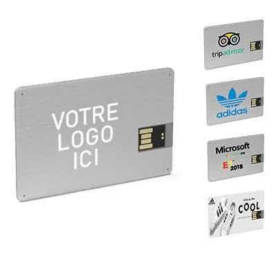 Étui carte USB publicitaire, Porte clé USB carte de visite