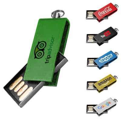 Mini Clé USB rotative Intrex personnalisée